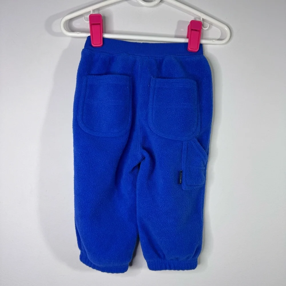 Vintage Carter’s 12M Fleece Set Blue Truck Pullover Pants Baby Outfit